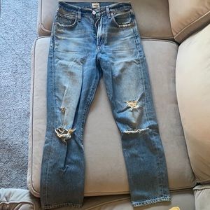 Citizens of humanity jeans crop high rise slim